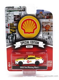   Greenlight - Ford Usa Mustang Mach-1 Coupe N 22 Shell 2022 White Yellow