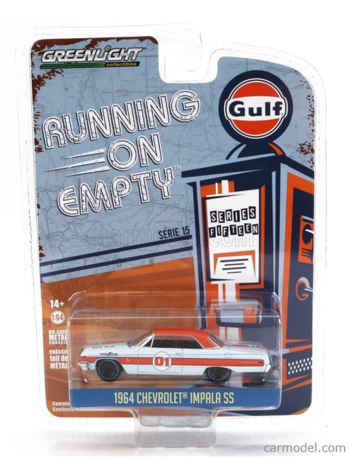 Greenlight - Chevrolet Impala Ss Gulf Oil 1964 Light Blue Orange