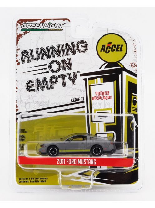 Greenlight - FORD USA MUSTANG COUPE HOLLEY ACCEL IGNITION 2011 GREY YELLOW