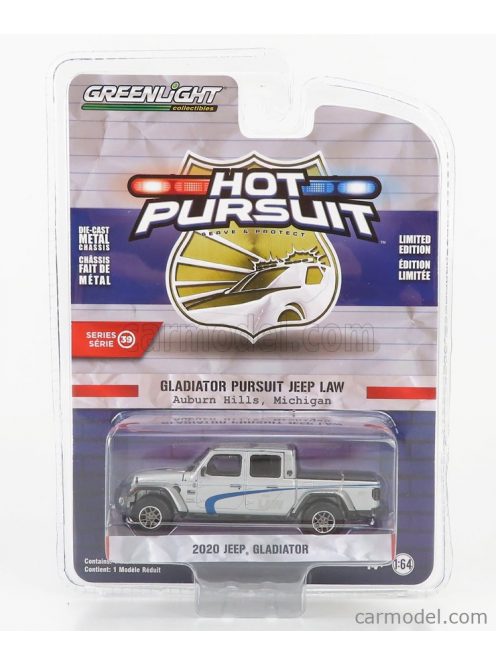 Greenlight - Jeep Gladiator Pick-Up Michigan Police 2020 Silver