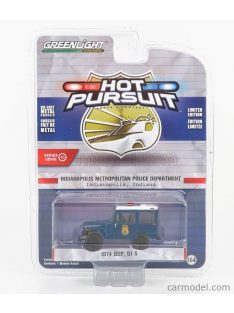 Greenlight - Jeep Dj-5 Indiana Police 1974 Blue White