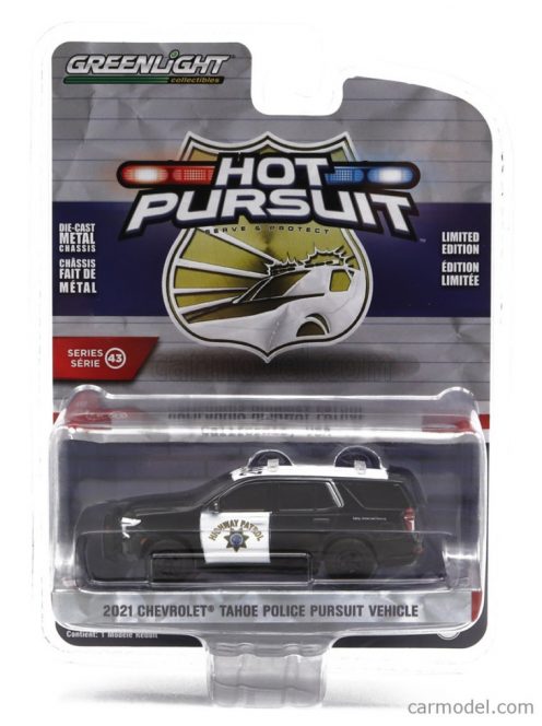 Greenlight - Chevrolet Tahoe Police Pursuit Vehicle 2021 Black White