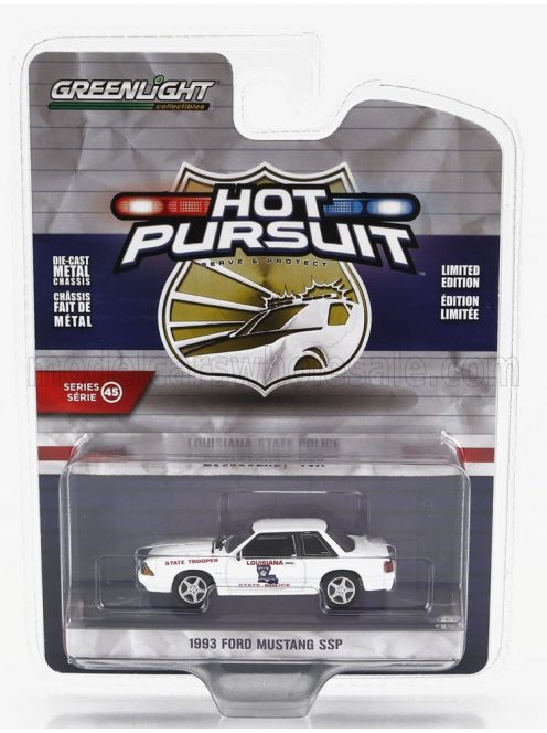 Greenlight - FORD USA MUSTANG SSP LOUISIANA STATE POLICE 1993 WHITE