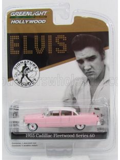   Greenlight - CADILLAC FLEETWOOD SERIES 60 1955 - PERSONAL CAR ELVIS PRESLEY PINK WHITE