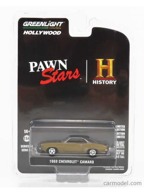 Greenlight - Chevrolet Camaro Coupe 1969 - Pawn Stars Gold Black