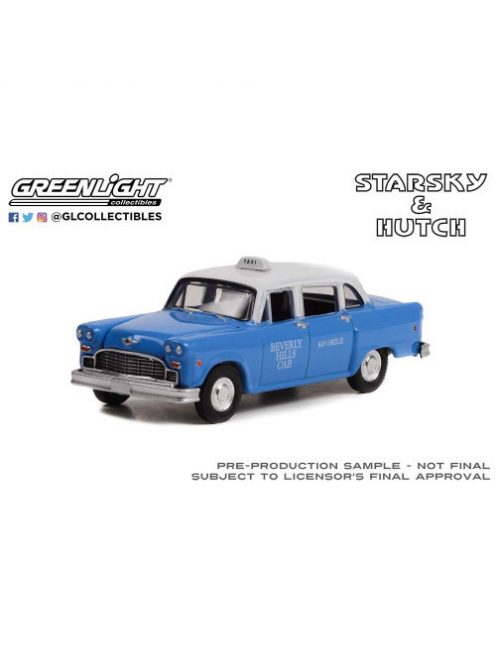 GREENLIGHT - Starsky and Hutch (1975-79 TV Series) Series 2 - 1971 Checker Taxi - Beverly Hills Cab Solid Pack