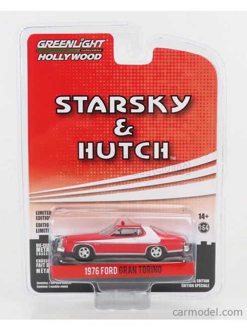 Greenlight - Ford Usa Gran Torino Coupe 1976 - Starsky & Hutch Red White