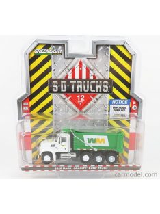   Greenlight - Mack Granite Dump Truck Cassone Ribaltabile 4-Assi 2020 White Green