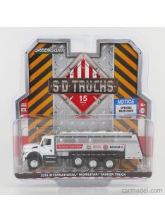   Greenlight - International Workstar Tanker Truck Fuel 4-Assi 2018 White Silver