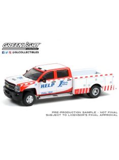   GREENLIGHT - Dually Drivers Series 7 - 2018 Chevrolet Silverado 3500 Dually Service Bed - Illinois Tollway Solid Pack