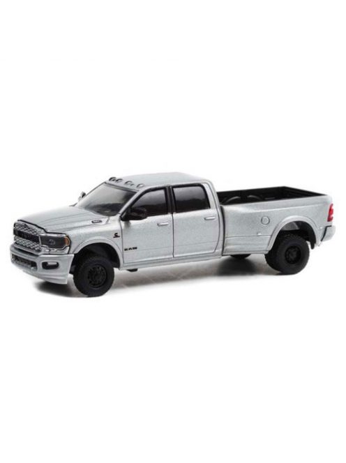 GREENLIGHT - Dually Drivers Series 9 - 2021 Ram 3500 Dually - Limited Night Edition - Billet Silver Solid Pack