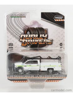   Greenlight - Dodge Ram 3500 Double Cabine Pick-Up Wildlife Fire Engine 2018 White