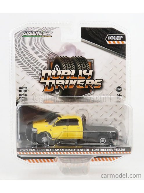 Greenlight - Dodge Ram 3500 Double Cabine Pick-Up 2018 Yellow Black