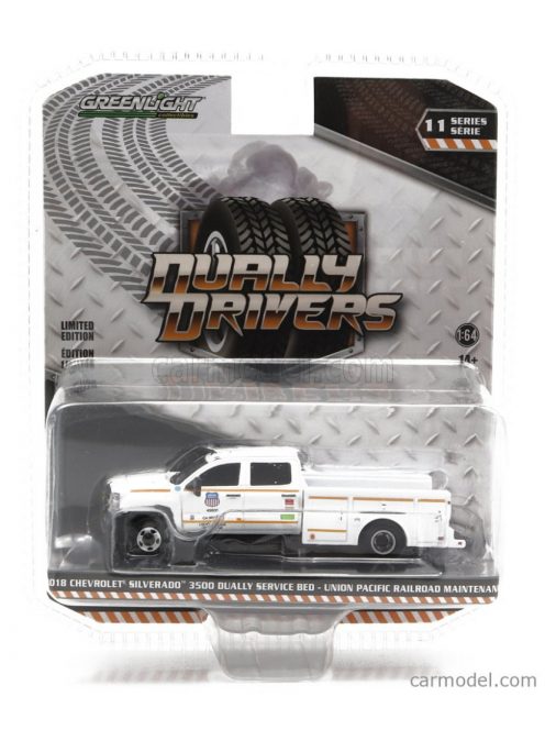 Greenlight - Chevrolet Silverado 3500 Double Cabine Union Pacific Railroad 2018 White