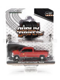   Greenlight - FORD USA F-350 BOUBLE CABINE PICK-UP SHELL OIL 2019 RED