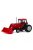 GREENLIGHT - Down on the Farm Series 4 - 1982 Tractor - Red and Black with Front Loader and Dual Rear Wheels Solid Pack