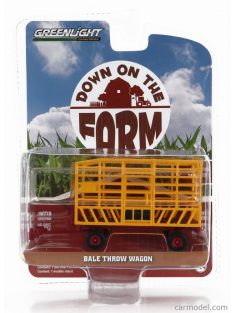 Greenlight - Trailer Bale Throw Wagon For Tractor Yellow