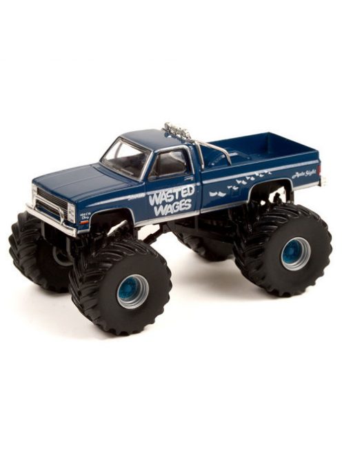 GREENLIGHT - Kings of Crunch Series 10 - Wasted Wages - 1987 Chevy Silverado Monster Truck Solid Pack