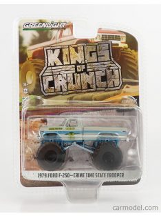   Greenlight - Ford Usa F-250 Pick-Up Bigfoot Monster Truck Crime Timestate Trooper 1979 Grey