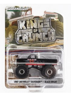   Greenlight - CHEVROLET SILVERADO PICK-UP MONSTER TRUCK BLACK KNIGHT 1987 BLACK