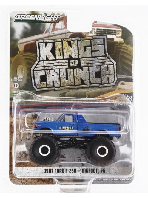 Greenlight - FORD USA F-250 PICK-UP MONSTER TRUCK BIGFOOT 1987 BLUE