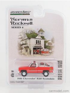   Greenlight - Chevrolet K20 Pick-Up Scottsdale Fire Engine 1981 Red White