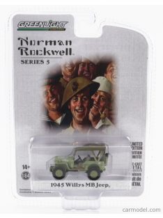 Greenlight - Jeep Willys Us Army 1945 Military Green