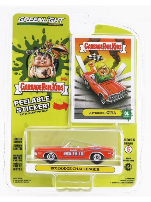 Greenlight - DODGE CHALLENGER CABRIOLET OFFICAL PACE CAR 55th INDIANAPOLIS 500 MILE RACE 1971 RED