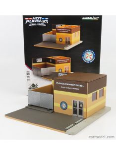   Greenlight - Accessories Set Officina Garage Mechanic'S Corner Pursuit Central Command Florida Highway Patrol Station Brown Cream