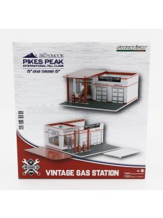   Greenlight - ACCESSORIES SET OFFICINA GARAGE MECHANIC'S CORNER PIKES PEAK STATION WHITE RED