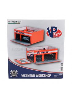   Greenlight - ACCESSORIES SET OFFICINA GARAGE MECHANIC'S CORNER VP RACING STATION ORANGE