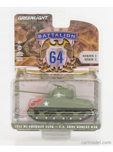   Greenlight - Tank M4 Sherman Usa Army Korean War 1952 Military Green