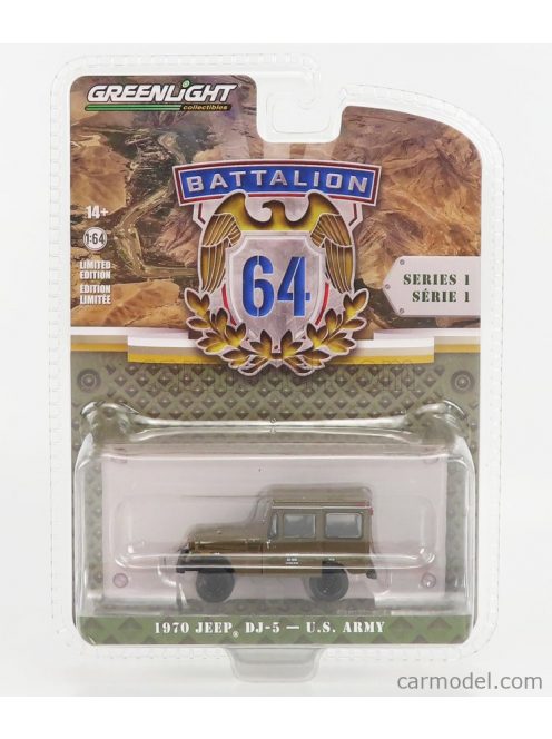 Greenlight - Jeep Dj-5 Usa Army 1970 Military Green