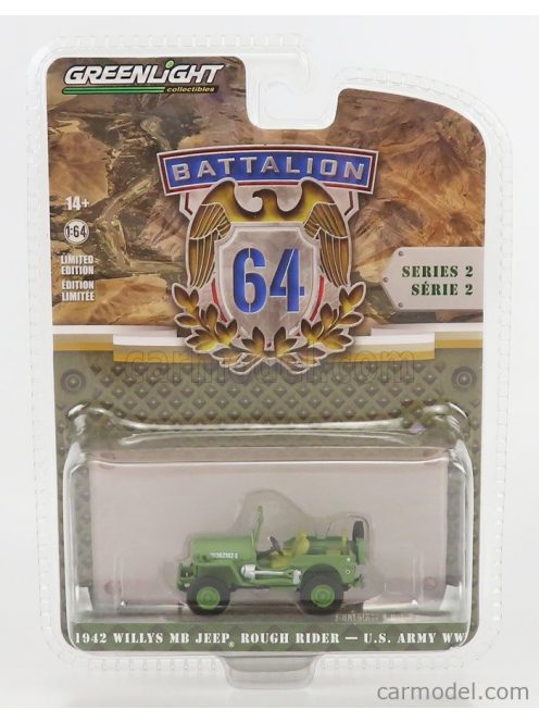 Greenlight - Jeep Willys Mb Us Army 1942 Military Green