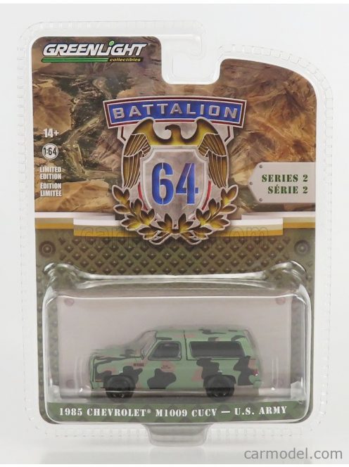 Greenlight - Chevrolet M1009 Cucv Us Army 1985 Military Camouflage