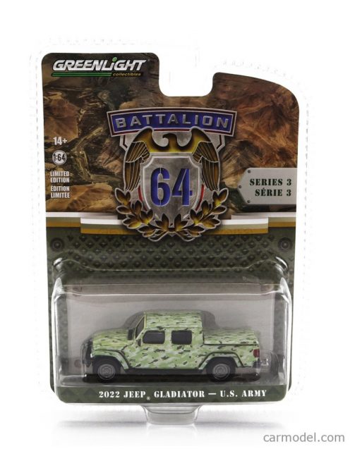 Greenlight - Jeep Gladiator Pick-Up U.S. Army 2022 Military Camouflage