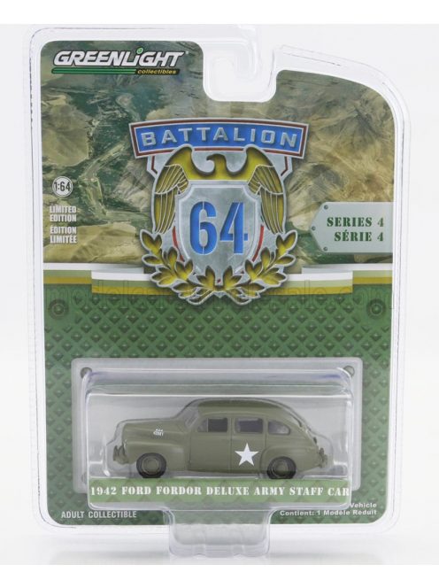 Greenlight - FORD USA DELUXE ARMY STAFF CAR 1942 MILITARY GREEN