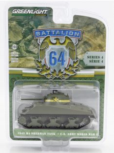 Greenlight - TANK M4 SHERMAN MILTARY 1943 MILITARY GREEN