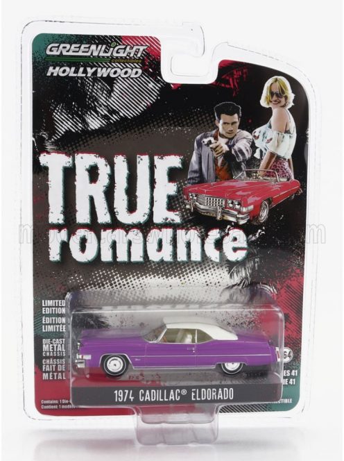 Greenlight - CADILLAC FLEETWOOD ELDORADO HARD-TOP 1974 - TRUE ROMANCE LILLAC WHITE