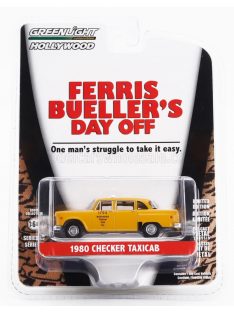   Greenlight - CHECKER TAXI CAB 1980 - FERRIS BUELLER'S DAY OFF YELLOW