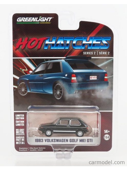 Greenlight - Volkswagen Golf Gti Mki 1983 Black