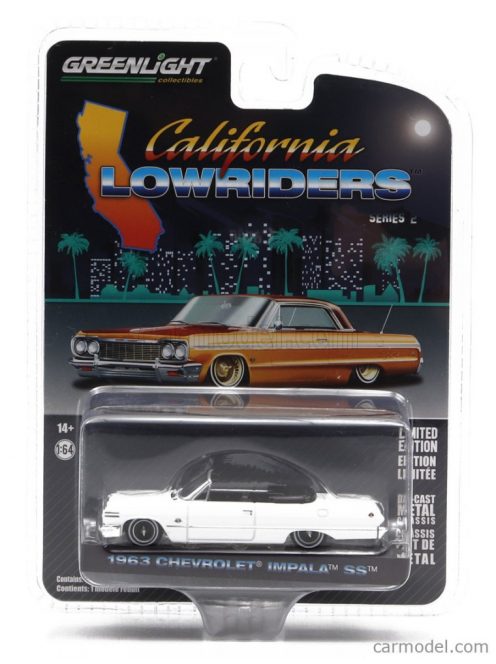 Greenlight - Chevrolet Impala Ss Custom Cabriolet 1963 White