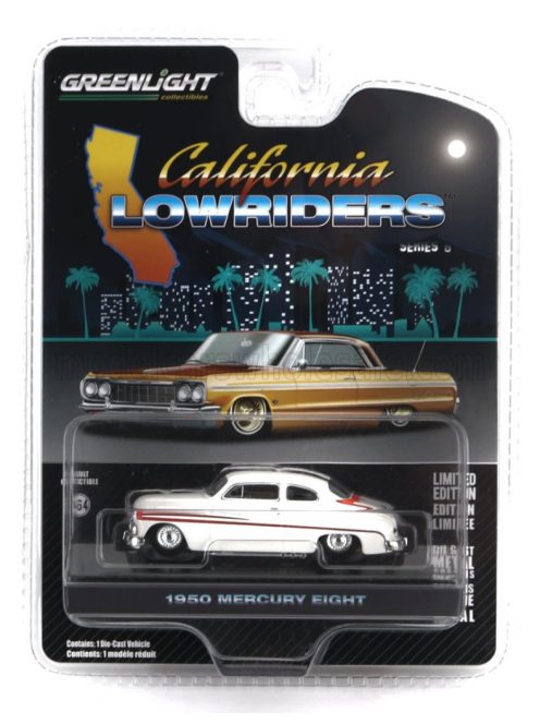 Greenlight - MERCURY EIGHT LOWRIDERS 1950 WHITE RED