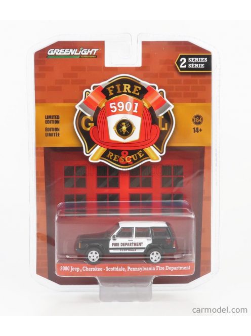 Greenlight - Jeep Cherokee Pennsylvania Fire Engine 2000 Black White