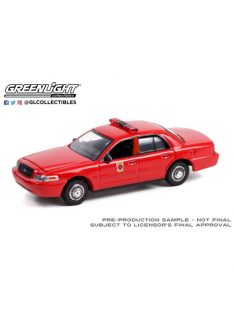   GREENLIGHT - Fire & Rescue Series 2 - 2001 Ford Crown Victoria Interceptor - Baltimore City, Maryland Fire Department Solid Pack