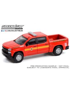   GREENLIGHT - Fire & Rescue Series 2 - 2020 Chevrolet Silverado Z71 with Battalion Truck Cap - Philadelphia Fire Department Battalion Chief Solid Pack