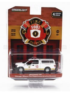   Greenlight - FORD USA F-150 PICK-UP CLOSED CHICAGO FIRE ENGINE 2018 WHITE YELLOW