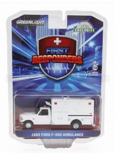 Greenlight - FORD USA F-350 VAN AMBULANCE 1992 WHITE