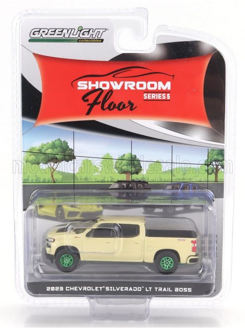 Greenlight - CHEVROLET SILVERADO 1500 LT BOSS PICK-UP 2023 - GREEN WHEELS YELLOW