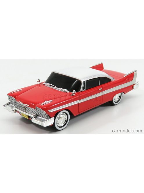 Greenlight - Plymouth Fury 2-Door 1958 - Black Windows - Evil Version - Christine La Macchina Infernale Red White